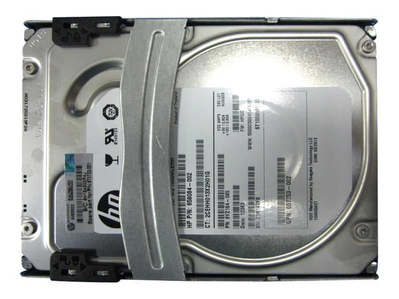 HP Quick-release Midline - Hard drive - 1 TB - removable - 3.5 LFF - SATA 6Gb/s - 7200 rpm"