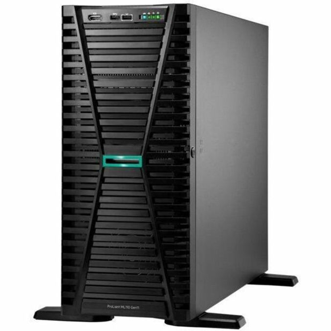 HPE ProLiant ML110 G11 4.5U Tower Server - 1 x Intel Xeon Silver 4410Y 2 GHz - 32 GB RAM - P69303-005
