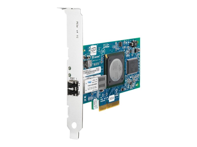 HPE QLE220 Host Bus Adapter - Storage controller - 4Gb Fibre Channel - low profile - PCIe x4 - for StorageWorks Modular