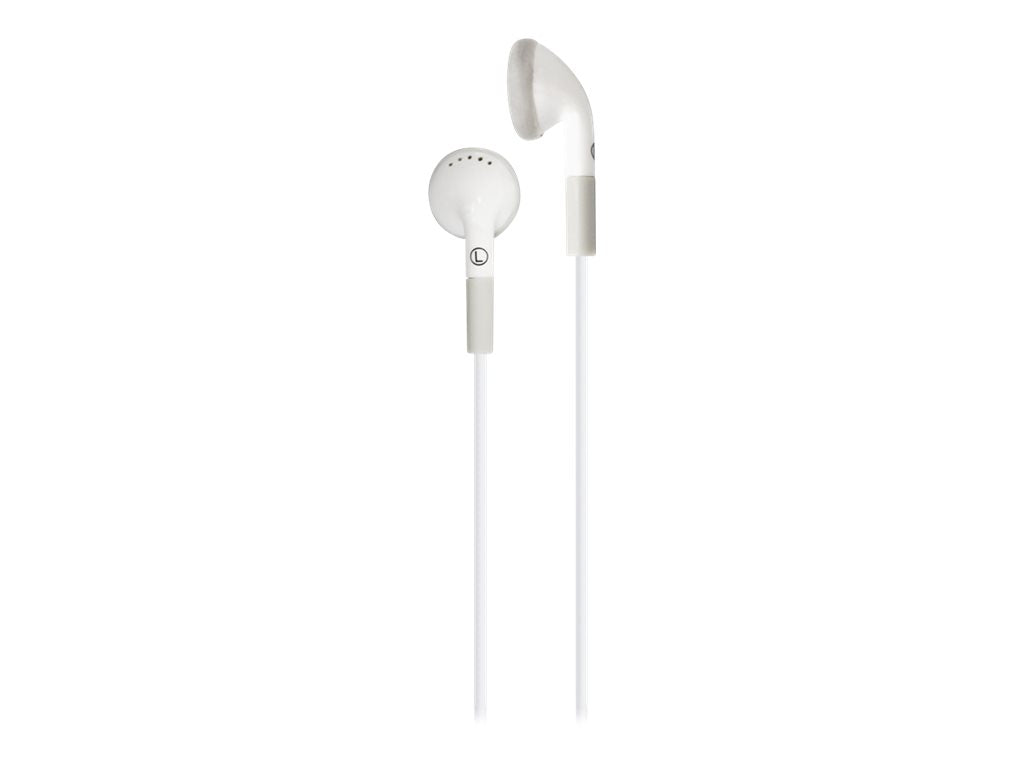 Hamilton Buhl ISD-EBA - Earphones with mic - ear-bud - wired - white (pack of 500) ISD-EBA500