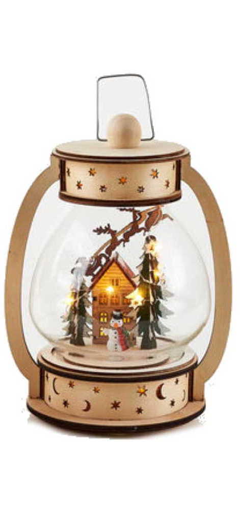 Hanging Wooden Lantern Scene - Woodsman