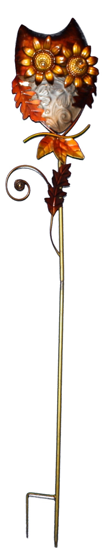 Harvest Blessings Owl Garden Stake