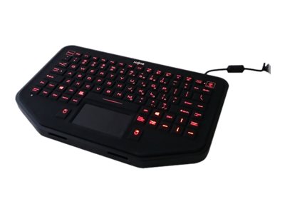Havis KB-101 - Keyboard - with touchpad - backlit - USB - US OHHKB101XXXX