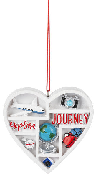 Heart Travel Ornament