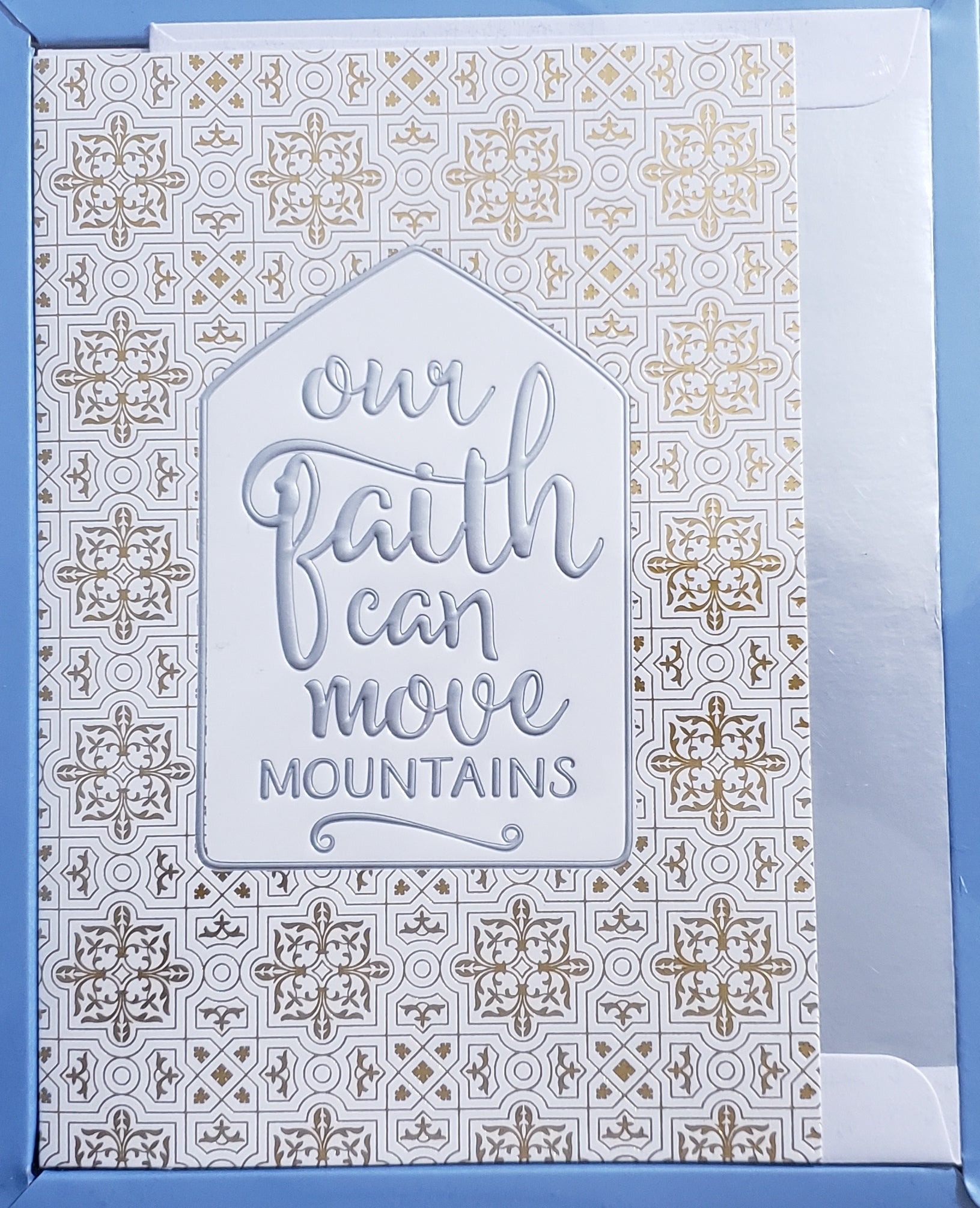 Holiday Luxury Religious Favorites 18 Card Box - Our faith can move Mountains