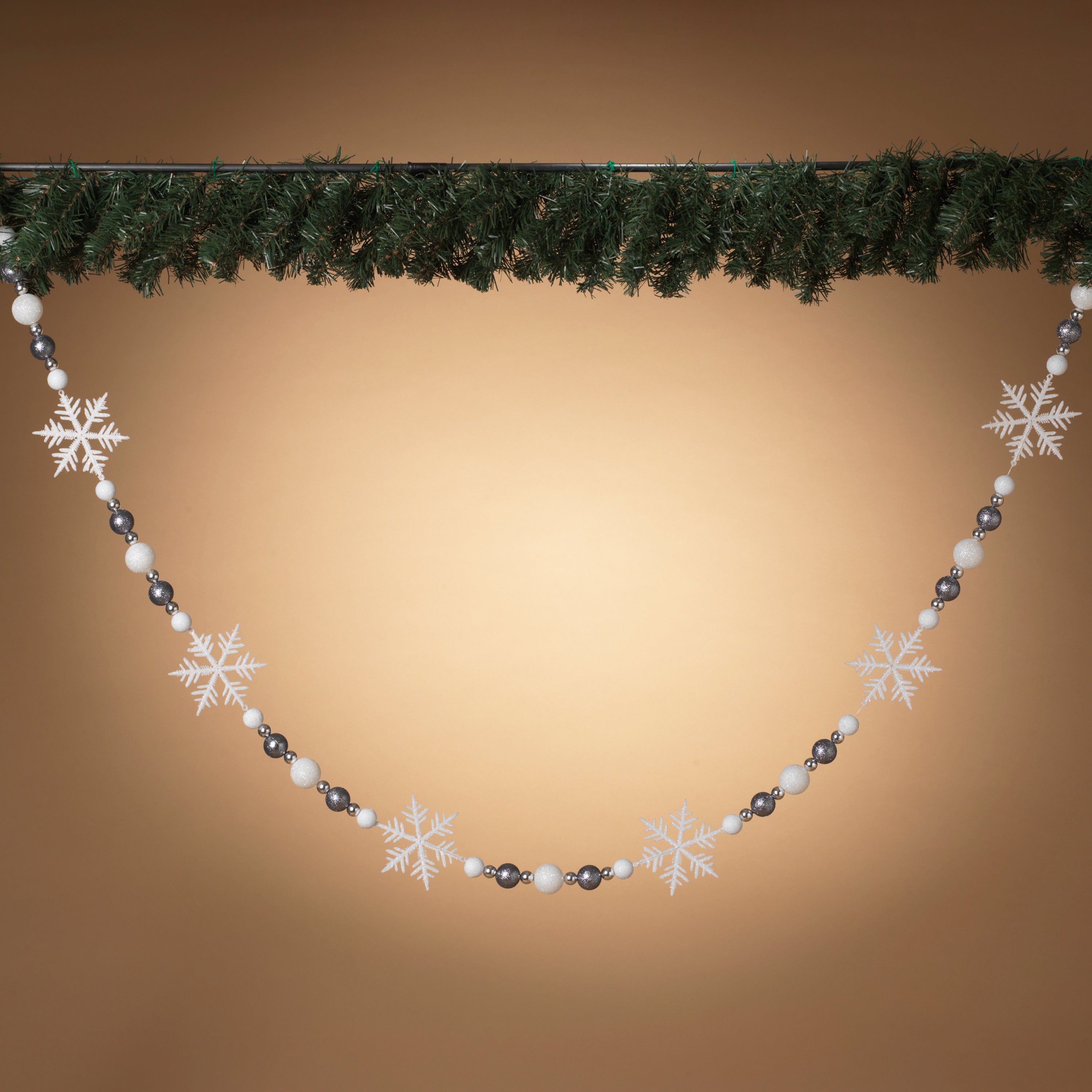 Holiday Snowflake Garland - 6 Feet Long