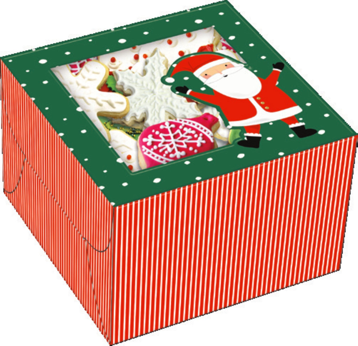 Holiday Square Treat Box 2 Pack - Dark Green