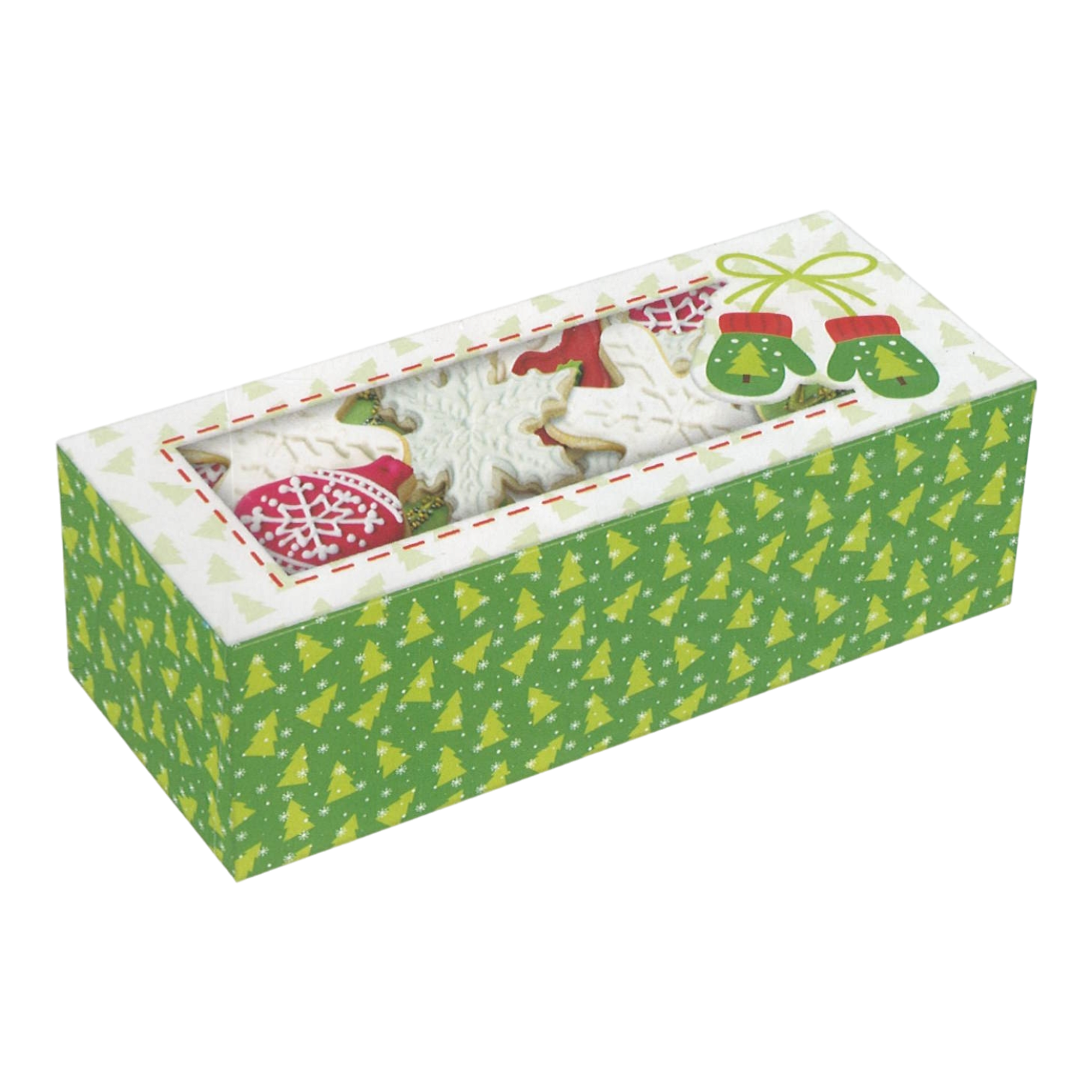 Holiday Treat Box 2 Pack - Trees and Mittens