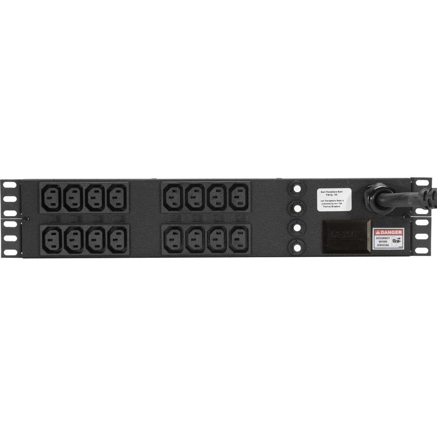 Horizontal PDU Power Distribution Unit - 30A 208V 4.9kW Rack Strip | Vertiv 38129