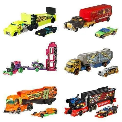 Hot Wheels Super Hauling Rig and Car Set for Kids 3+