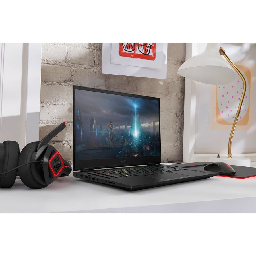 Hp Omen 17-Ck0000 17-Ck0010Nr 17.3" Gaming Notebook - Full Hd - 1920 X 1080 - Intel Core I7 11Th Gen I7-11800H Octa-Core (8 Core) - 16 Gb Total Ram - 512 Gb Ssd - Shadow Black, Shadow Black Aluminum - Refurbished