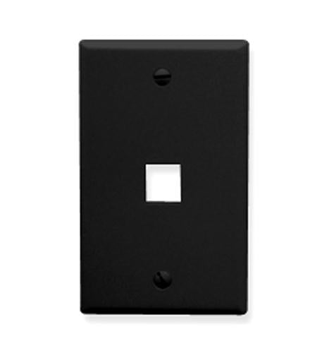 IC107F01BK 1 port FP black ICC-FACE-1-BK
