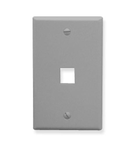 IC107F01GY - 1Port Face - Gray ICC-FACE-1-GR