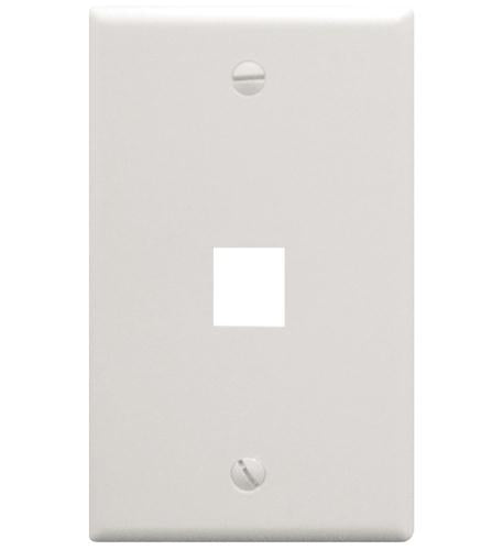 IC107F01WH - 1Port Face White ICC-FACE-1-WH
