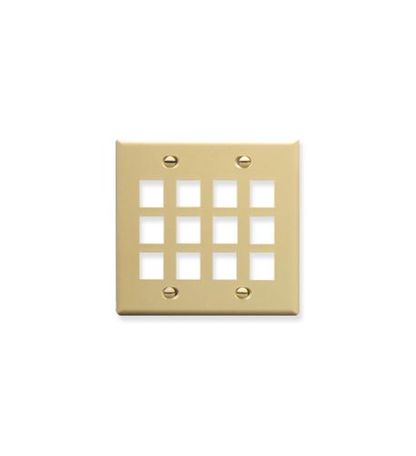IC107F12IV - 12Port Face - Ivory ICC-FACE-12-IV