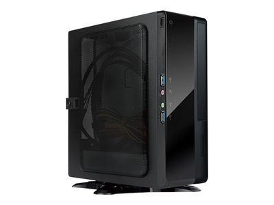 IN WIN BQ-Series BQ656S - Slim Chassis - mini ITX 200 Watt - black - USB/Audio BQ656T.AD200TB3