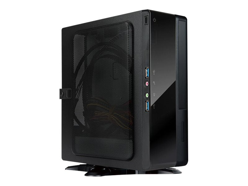 IN WIN BQ-Series BQ656S - Slim Chassis - mini ITX 200 Watt - black - USB/Audio BQ656T.AD200TB3