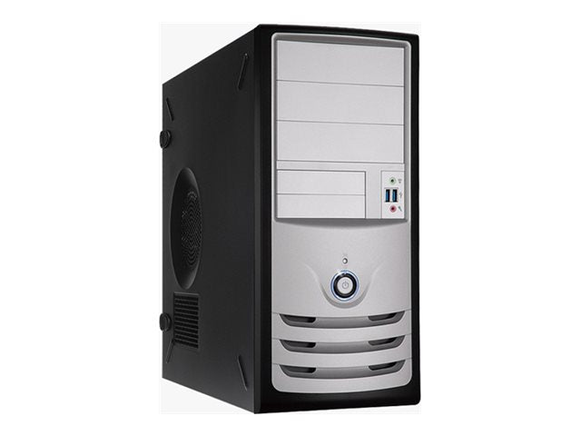 IN WIN C-Series C589 - Mid tower - ATX (ATX12V/ PS/2) - black/silver - USB/Audio C589.CQ450TB3