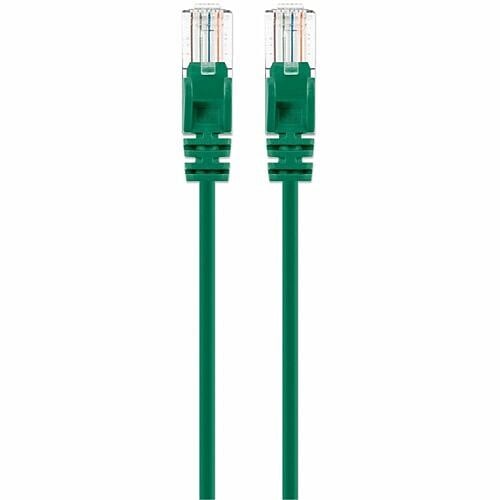 INTELLINET CAT6 U/UTP SLIM NETWORK PATCH CABLE, 7 FT., GREEN