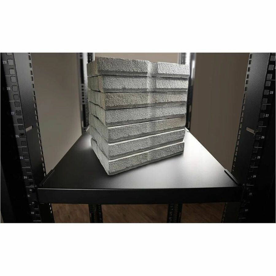 IOGEAR Adjustable Depth Fixed Server Rack Shelf Heavy-Duty for IT Pros GRSH02