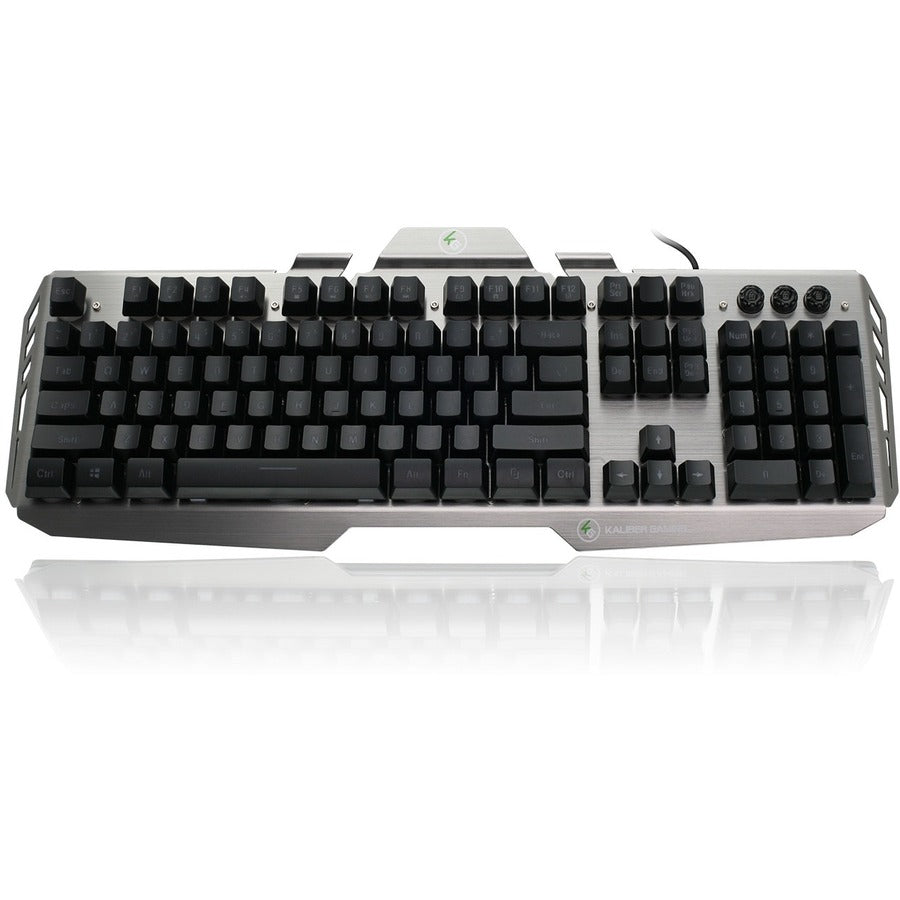 IOGEAR Aluminum Gaming Keyboard w/LED Backlight GKB704L-BK