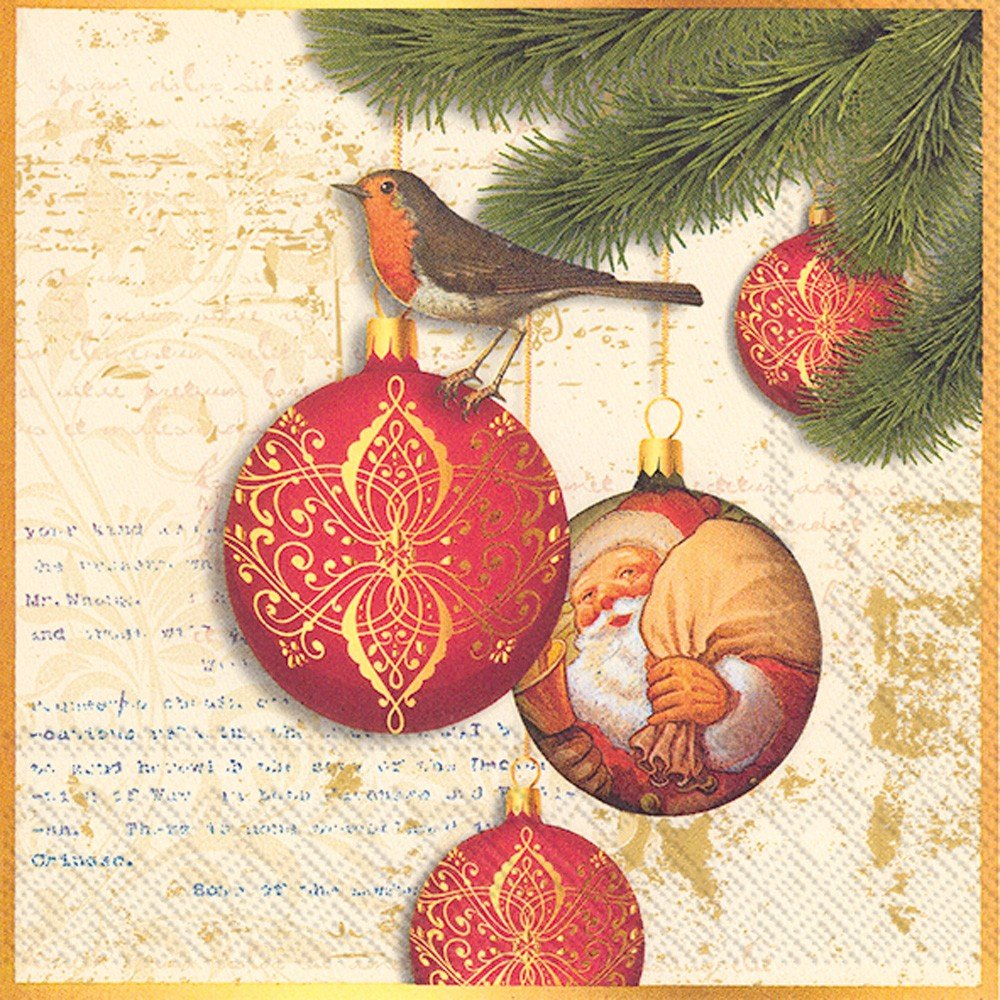 Ideal Home Range Christmas Baubles - Lunch Napkin