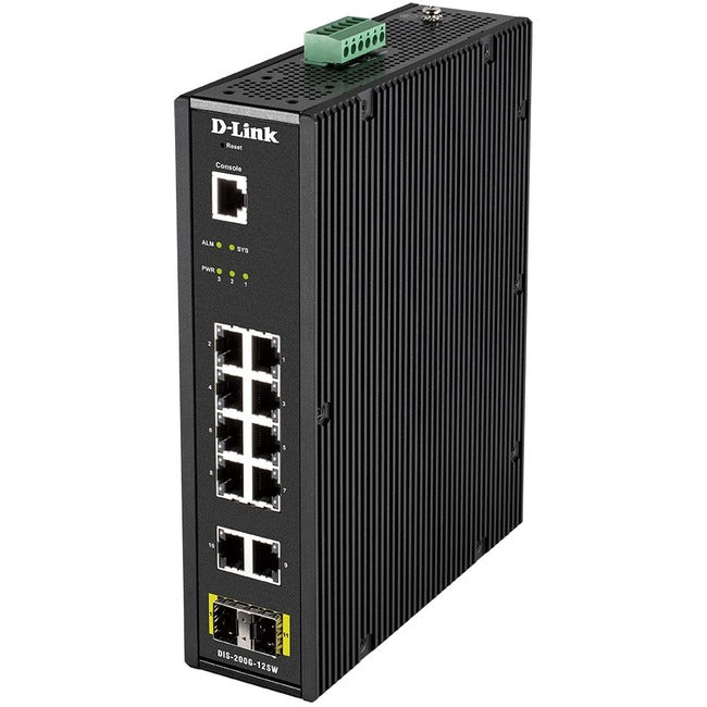 Industrial Switch - D-LINK DIS-200G-12SW Gigabit Smart Managed Wide Temp | D-LINK