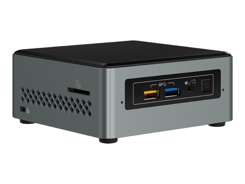 Intel Next Unit of Computing Kit NUC6CAYH - Barebone - mini PC 1 x Celeron J3455 / up to 2.3 GHz - RAM 0 GB - HD