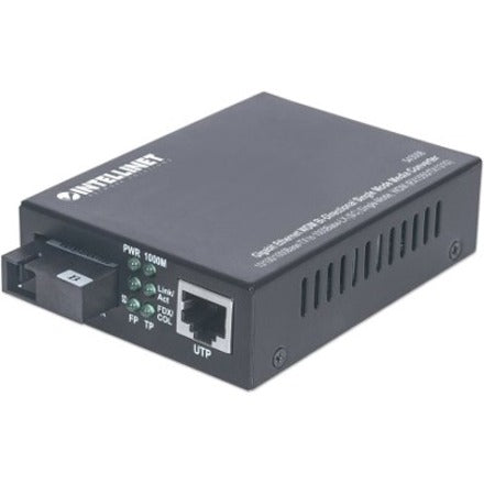 Intellinet Gigabit Ethernet WDM Bi-Directional Single Mode Media Converter, 545068