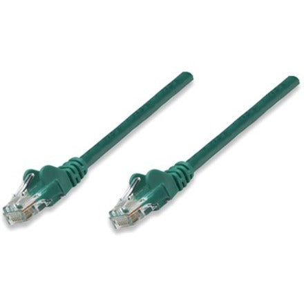 Intellinet Network Solutions Cat5e UTP Network Patch Cable, 10 ft (3.0 m), Green