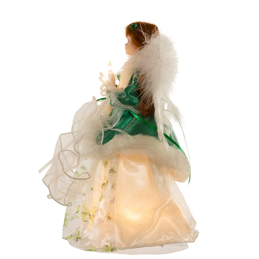 Irish Angel Lighted Treetop - 12 Inch