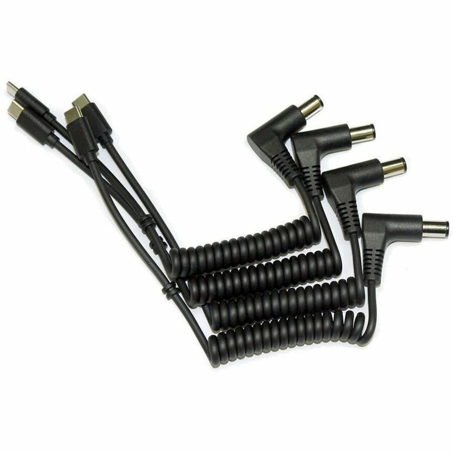 JAR Systems Coiled USB-C Emulator Charging Cables for Dell Devices - USB-C Data Transfer