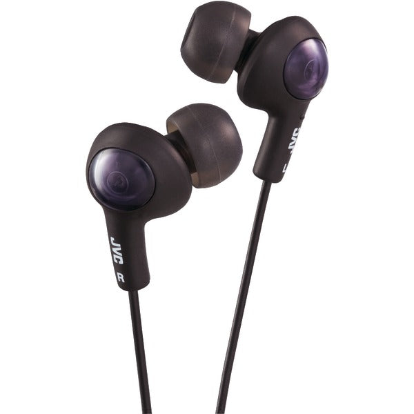 JVC HAFR6B Gumy Plus Earbuds with Remote and Microphone (Black)