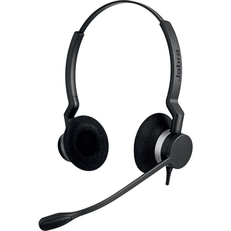 Jabra BIZ 2300 QD Duo Headset - Stereo - Wired - 150 Hz - 4.50 kHz - Over-the-head - Binau