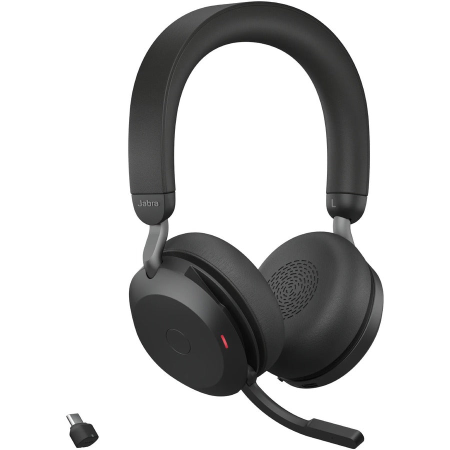 Jabra Evolve2 75 Wireless On-ear Stereo Headset - USB-C - Unified Communication - With 27599-989-889