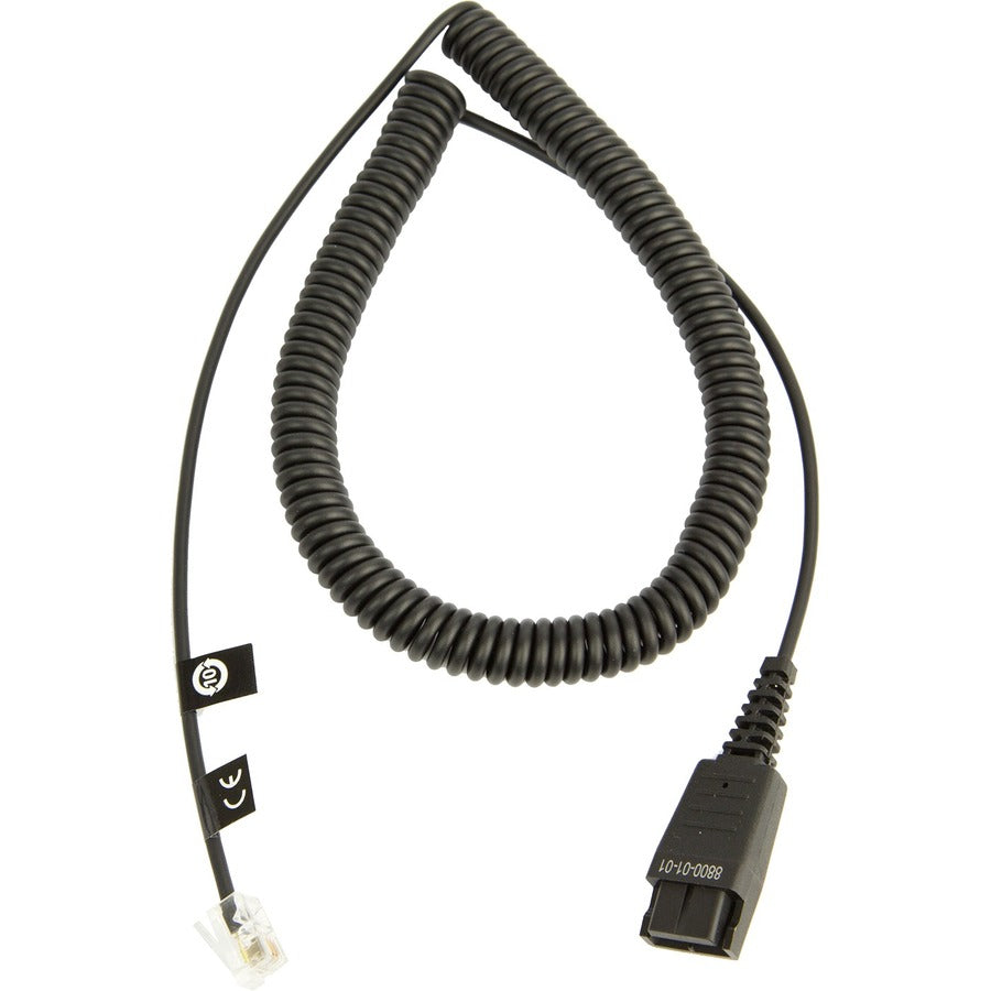 Jabra Interface Adapter Cable - 6.56 ft Phone Cable for Phone - First End: 1 x Quick Disco