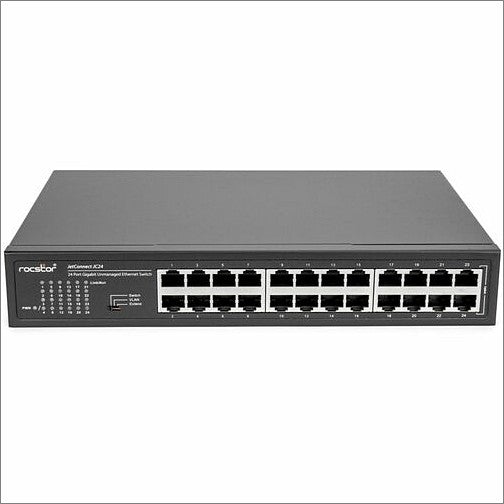 JetConnect JC24 24-Port Gigabit Unmanaged Switch for Offices & Classrooms