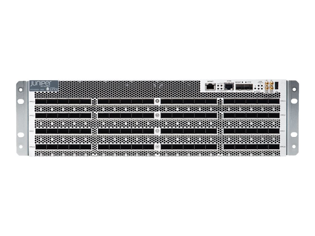 Juniper Networks PTX Series PTX10003-160C-DC - - router - - 40GbE, 100GbE, 200GbE, 400GbE - front to back airflow -