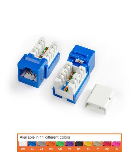 KJNE-8P8C-C6-90-BL CAT6 JACK BLUE HY-CAT6-JACK-BL