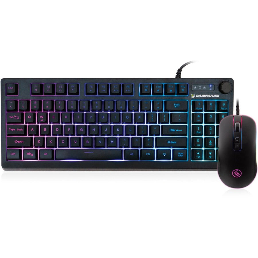 Kaliber Gaming KORONA KORE II Compact Keyboard Combo - USB Plunger Cable Keyboard - 89 Key