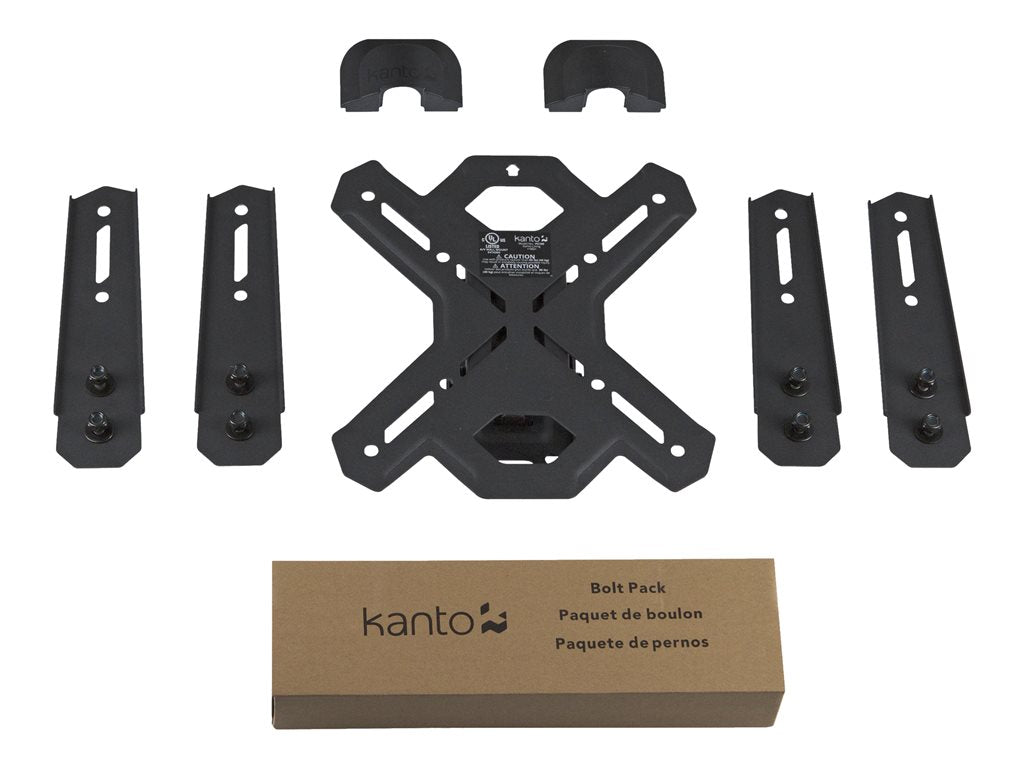 Kanto PS100 - Mounting kit (wall mount) - low profile - for TV - solid steel - screen size: 26-60" - wall-mountable"