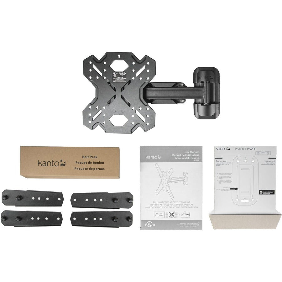 Kanto PS200 Wall Mount for TV - Black