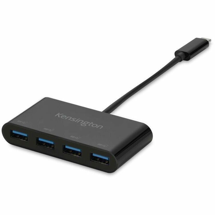 Kensington CH1200 USB-C 10Gbps 4-Port Hub - USB 3.2 Gen 2 (3.1 Gen 2) Type-C - External -