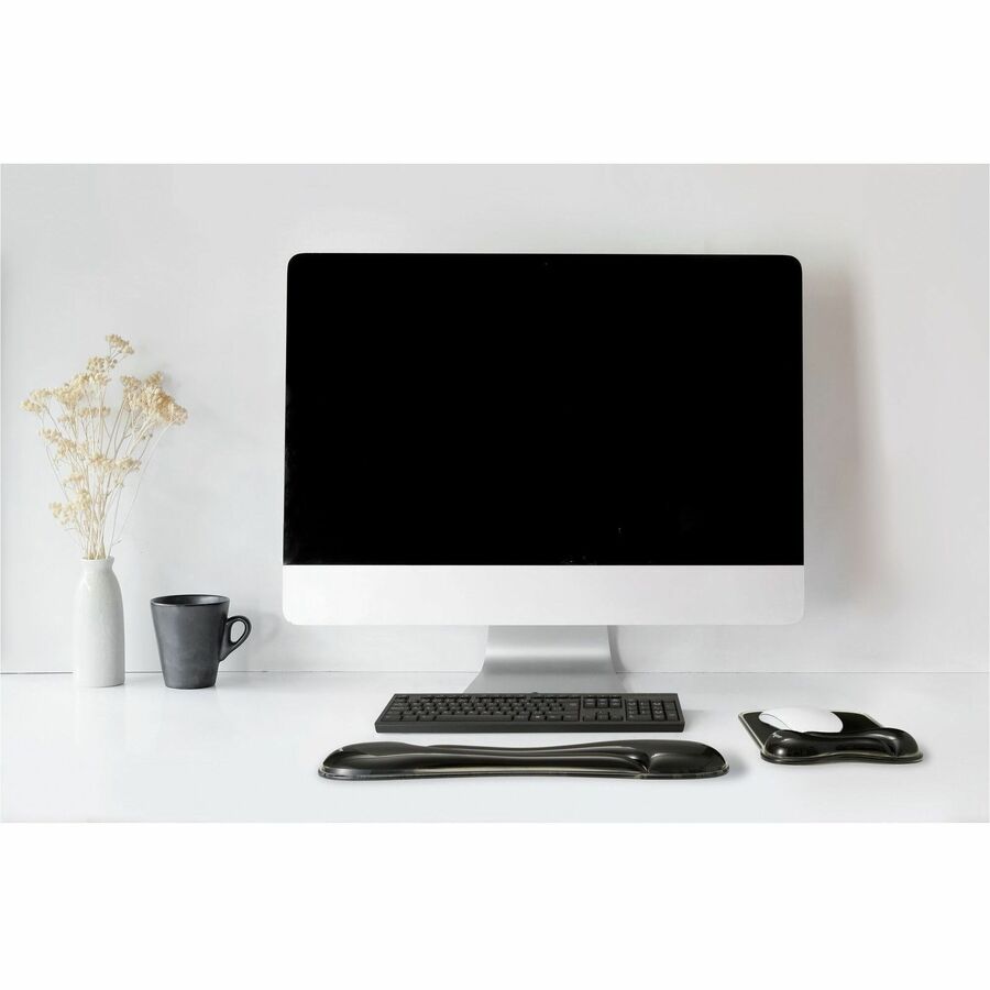 Kensington DuO Gel Wave Mouse Pad & Wrist Rest - 13.10" x 1.30" x 9.30" Dimension -