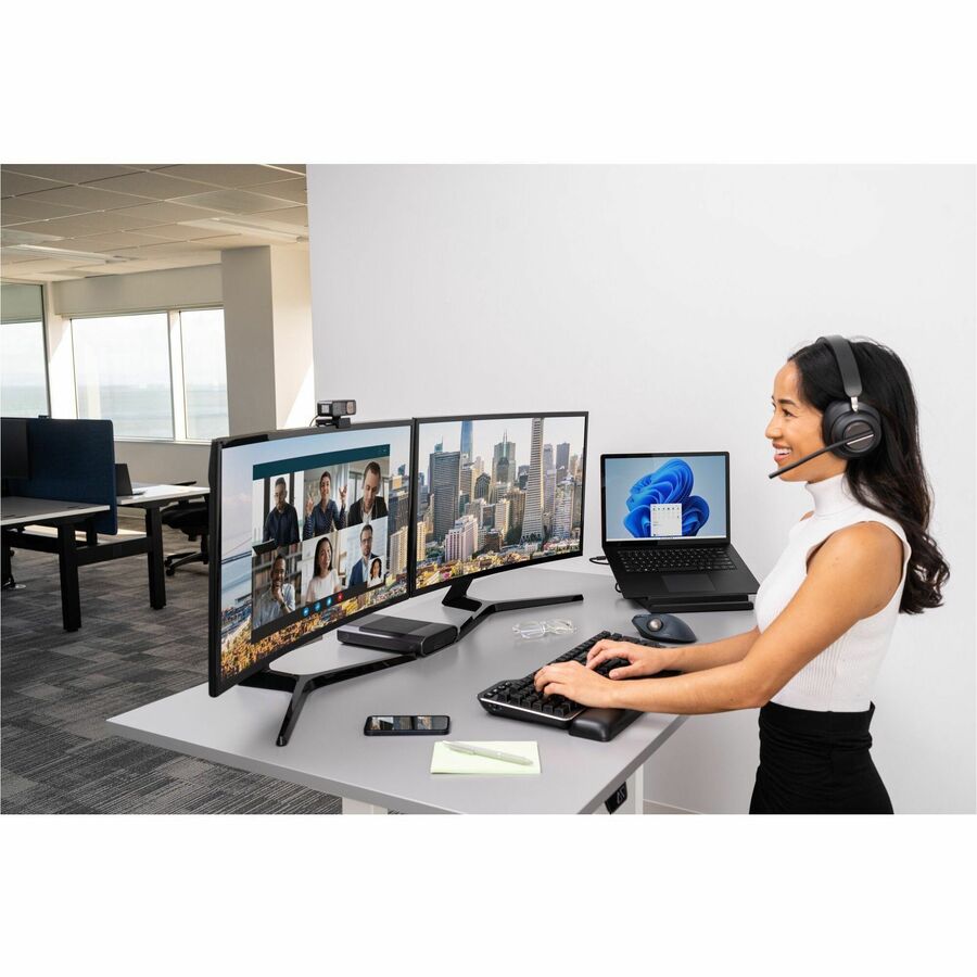 Kensington MK7500F QuietType Pro Silent Mechanical Keyboard with Meeting Controls -