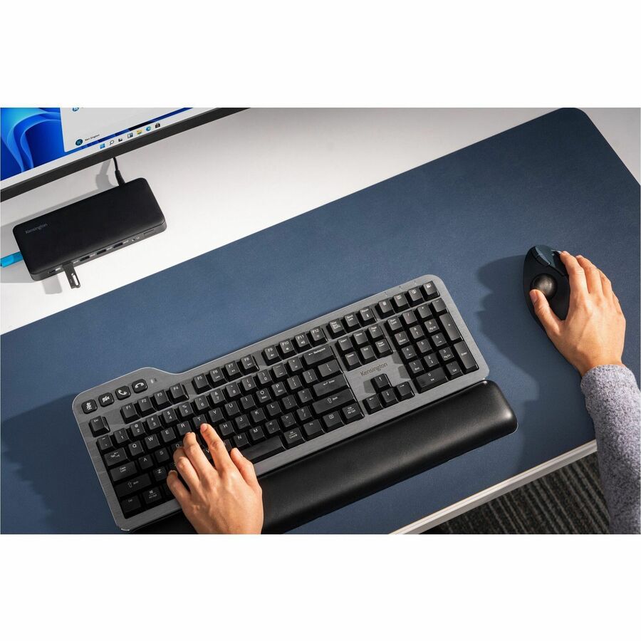 Kensington MK7500F QuietType Pro Silent Mechanical Keyboard with Meeting Controls -