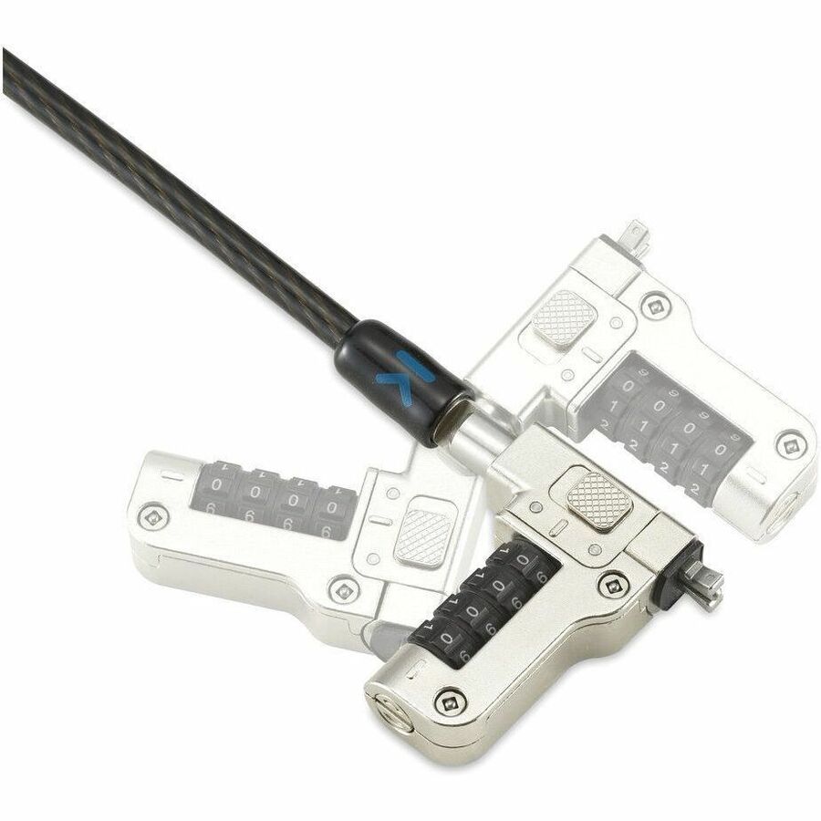 Kensington Slim N17 2.0 Combination Laptop Lock for Wedge-Shaped Slots - Resettable -