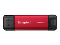 Kingston 512GB Dual USB-A/C Portable SSD 1050MB/s Fast Storage