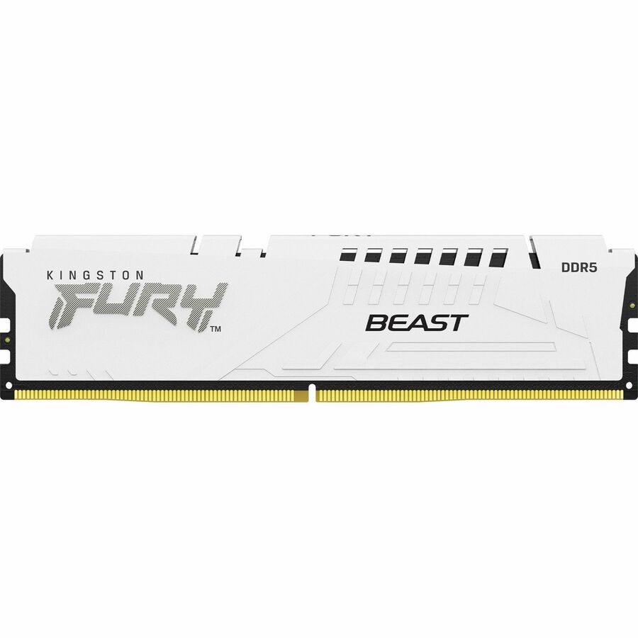 Kingston 64GB (4x16GB) DDR5 5600MT/s CL40 FURY Beast White XMP - For Motherboard - 64 GB