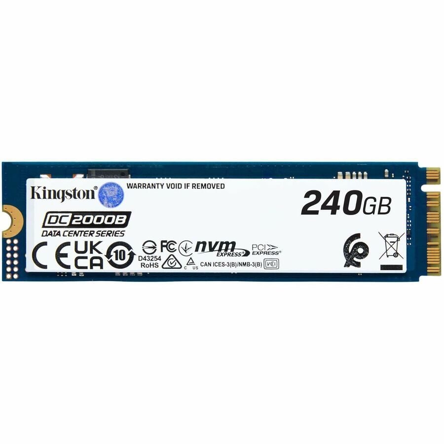 Kingston DC2000B 240 GB Solid State Drive - M.2 2280 Internal - PCI Express NVMe (PCI SEDC2000BM8/240G